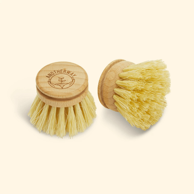 Brosse vaisselle en bois avec manche 